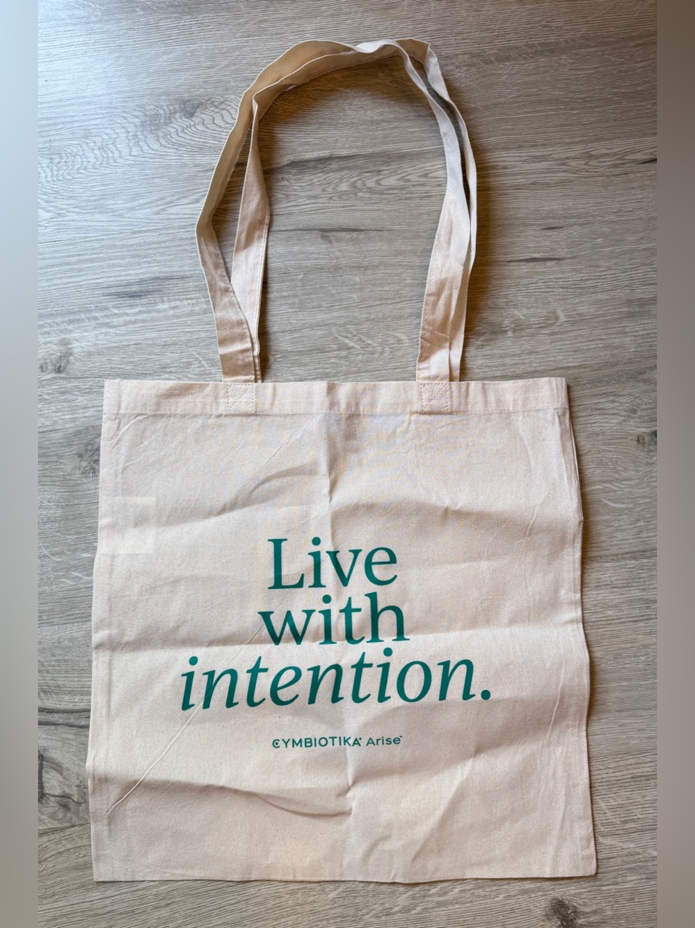 Cymbiotika Arise “Live with intention.” Reusable Shopping Tote bag Cotton New